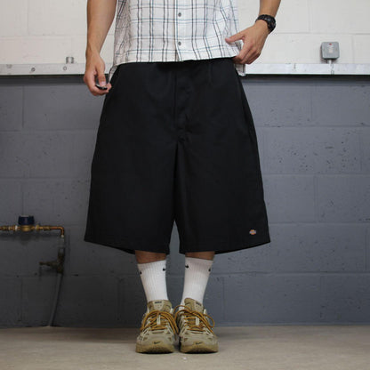 Dickies extra baggy chino shorts black carpenter Chino style skater shorts wide leg festival