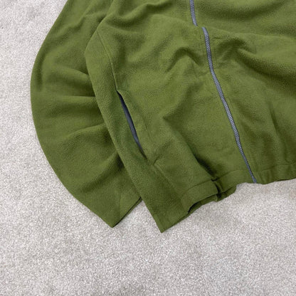 Y2K The North Face technical fleece Medium green men’s full zip TNF autumnal