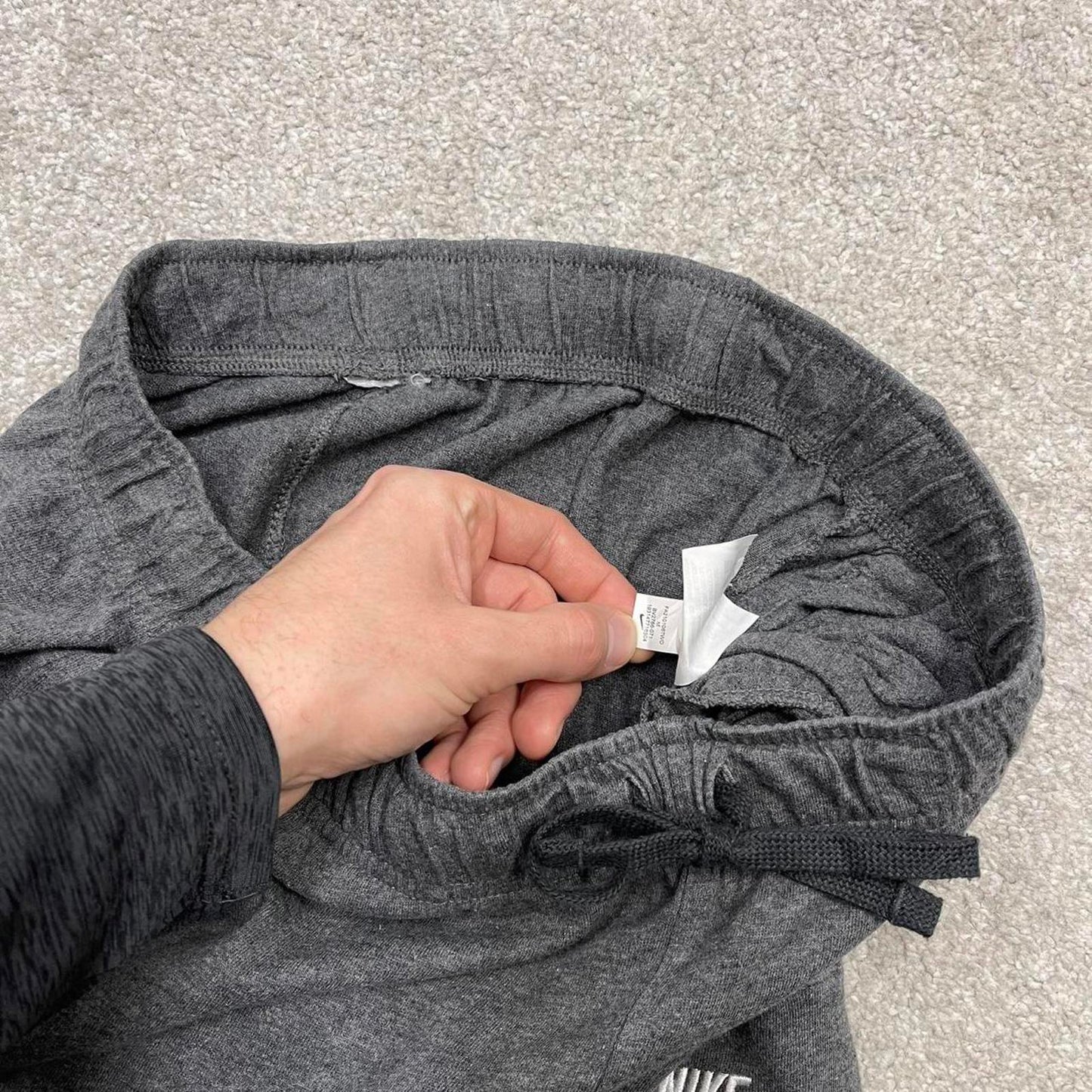 Vintage y2k Nike tracksuit bottoms grey Floaty lightweight swoosh logo gym jogger sweatpants