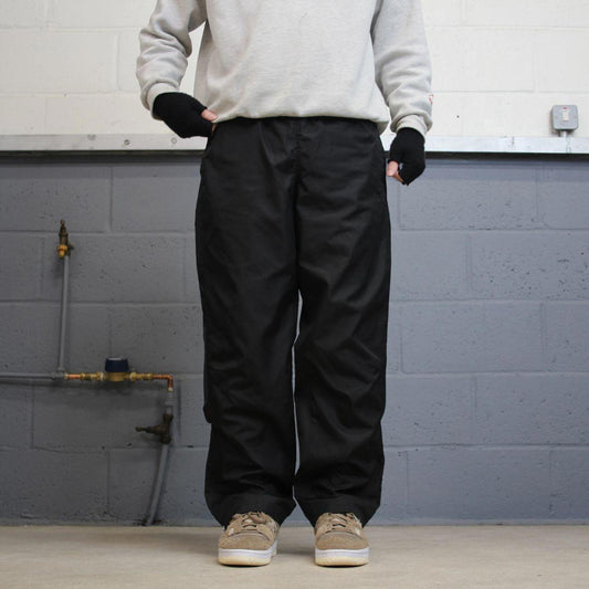 00s baggy Starter tracksuit bottoms black small loose y2k style sportswear track pants gym wear