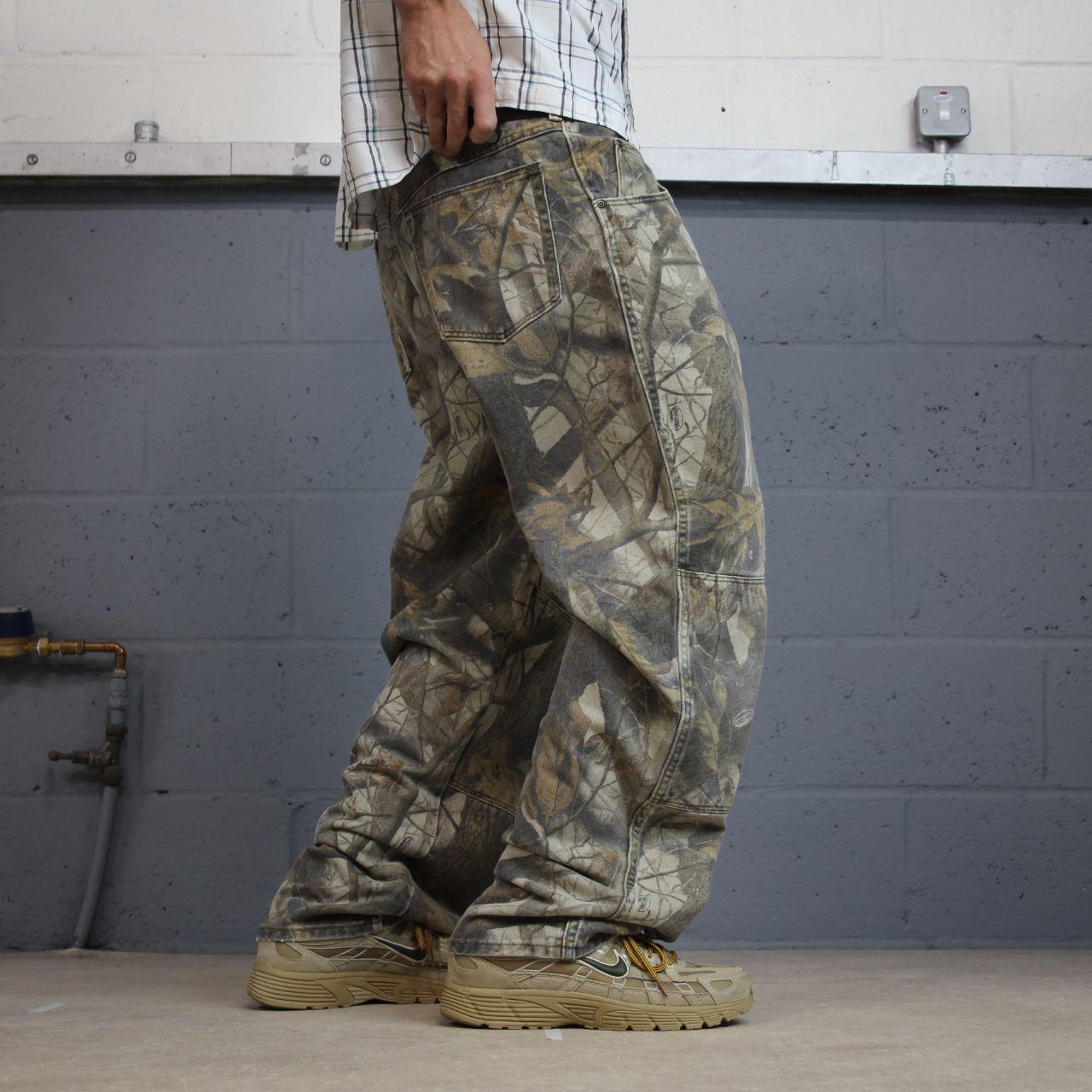 Vintage Realtree Wrangler double knee camo jeans y2k khaki camouflage hunting utility trousers