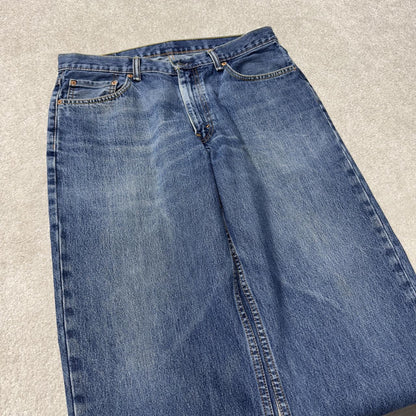 Levi’s 550 jeans y2k blue denim Levi’s loose straight leg 550 pants red tab logo