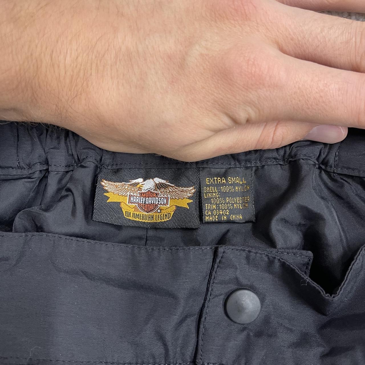 Harley Davidson waterproof bottoms black Embroidered waterproof pants technical rain trousers