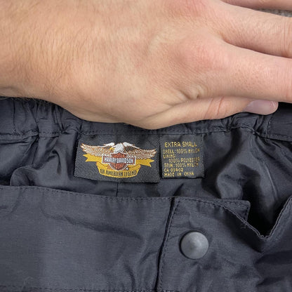 Harley Davidson waterproof bottoms black Embroidered waterproof pants technical rain trousers