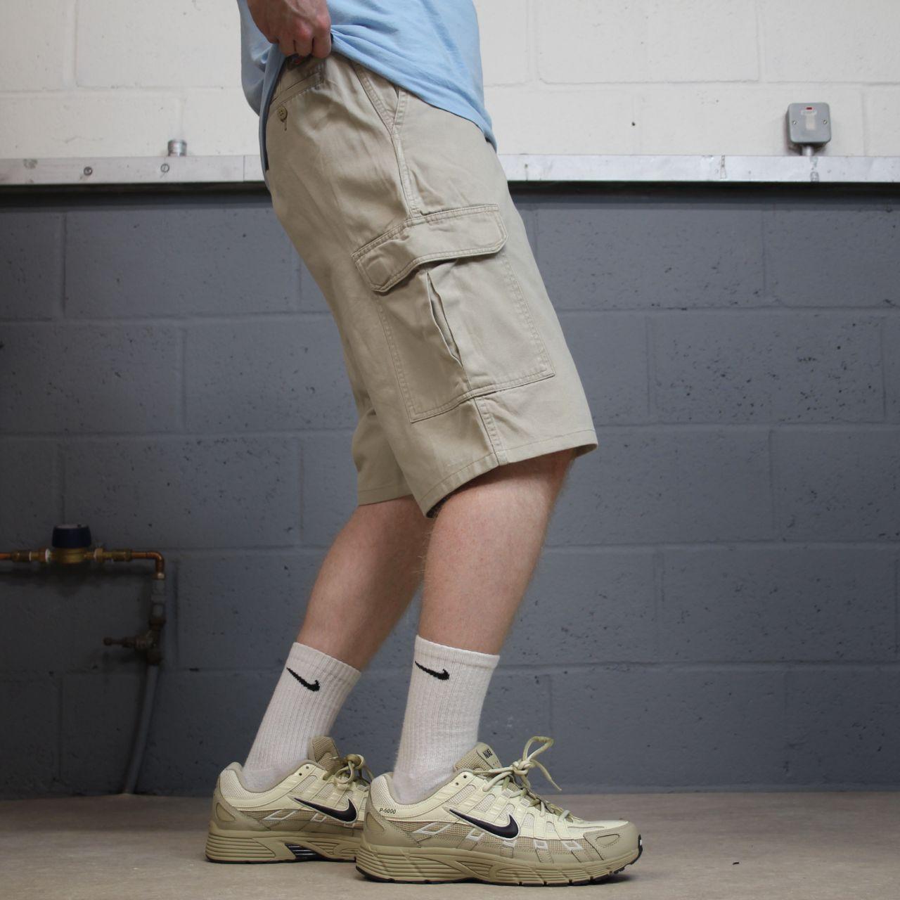 Dickies carpenter chino shorts beige Long chino skater / surf shorts loose festival