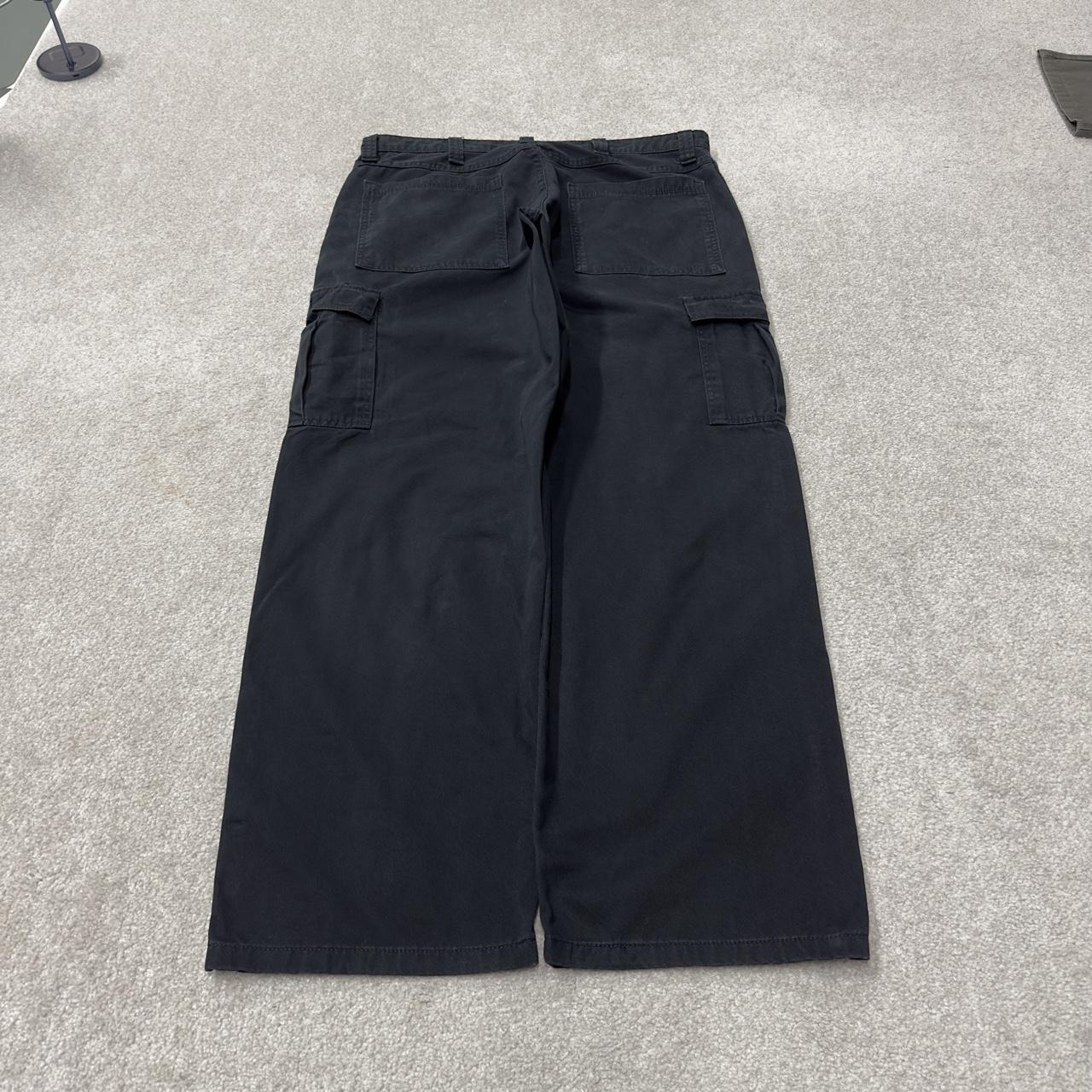 Wrangler baggy cargo pants y2k W36L32 black Loose fit wide leg skater work pants