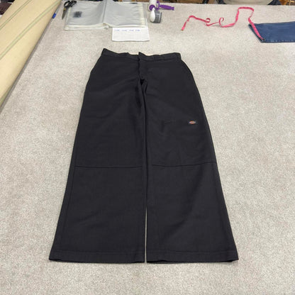 Y2k baggy fit Dickies double knee work pants black Loose leg chino style skate trousers