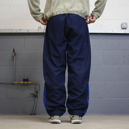 00s y2k Adidas tracksuit bottoms XL navy loose sporty style trackies side stripe track pants