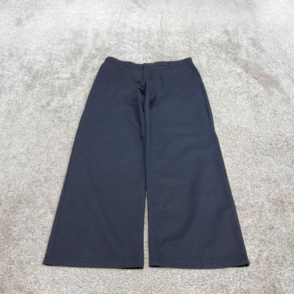 Baggy Dickies chino skate pants W36L30 Loose navy twill style casual work trousers