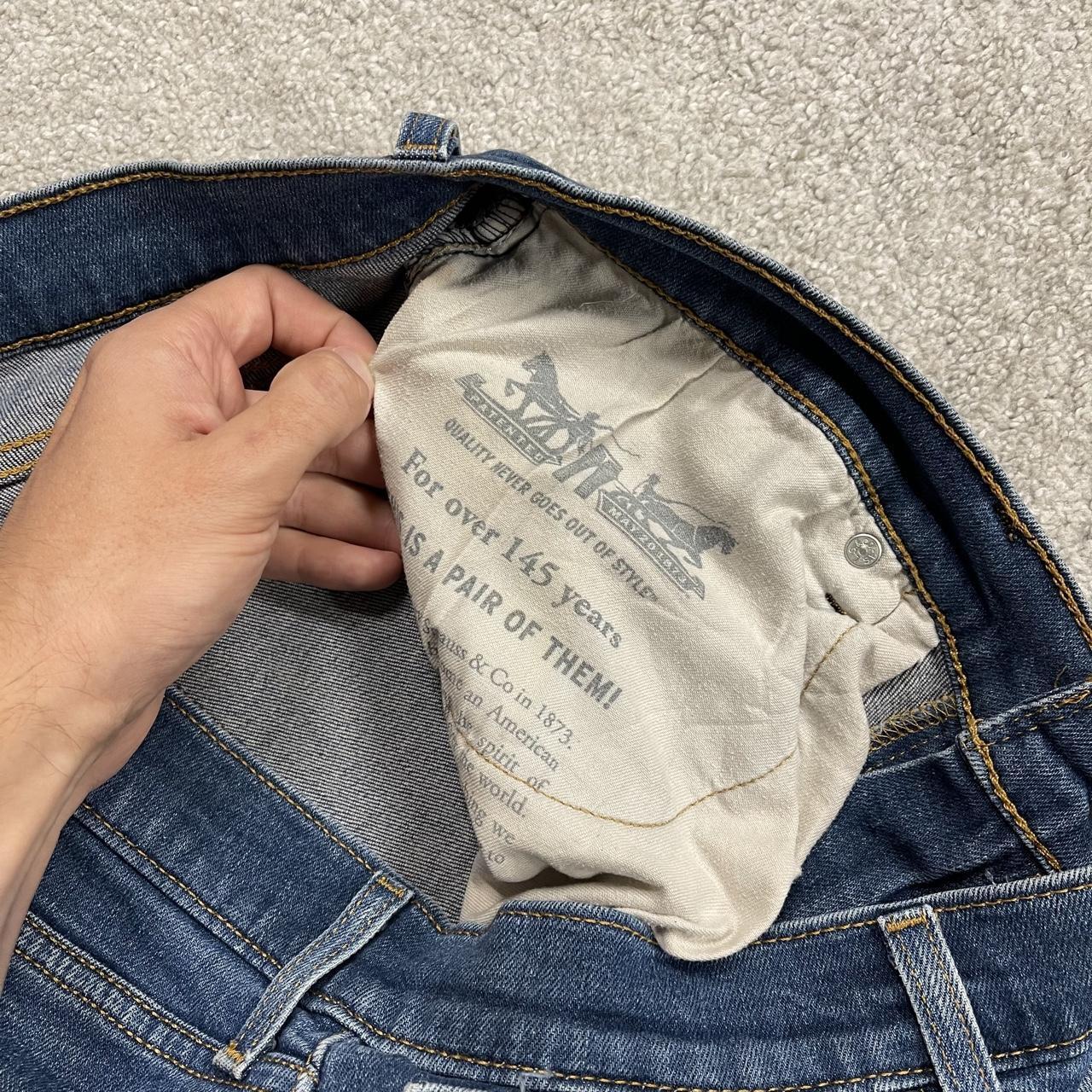Y2K levi’s 505 jeans W36L30 straight leg washed blue Straight fit 5 pocket pants red tab logo