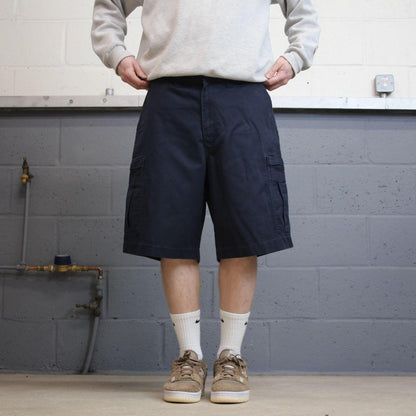 Y2k baggy Dickies cargo shorts W36 skater style navy