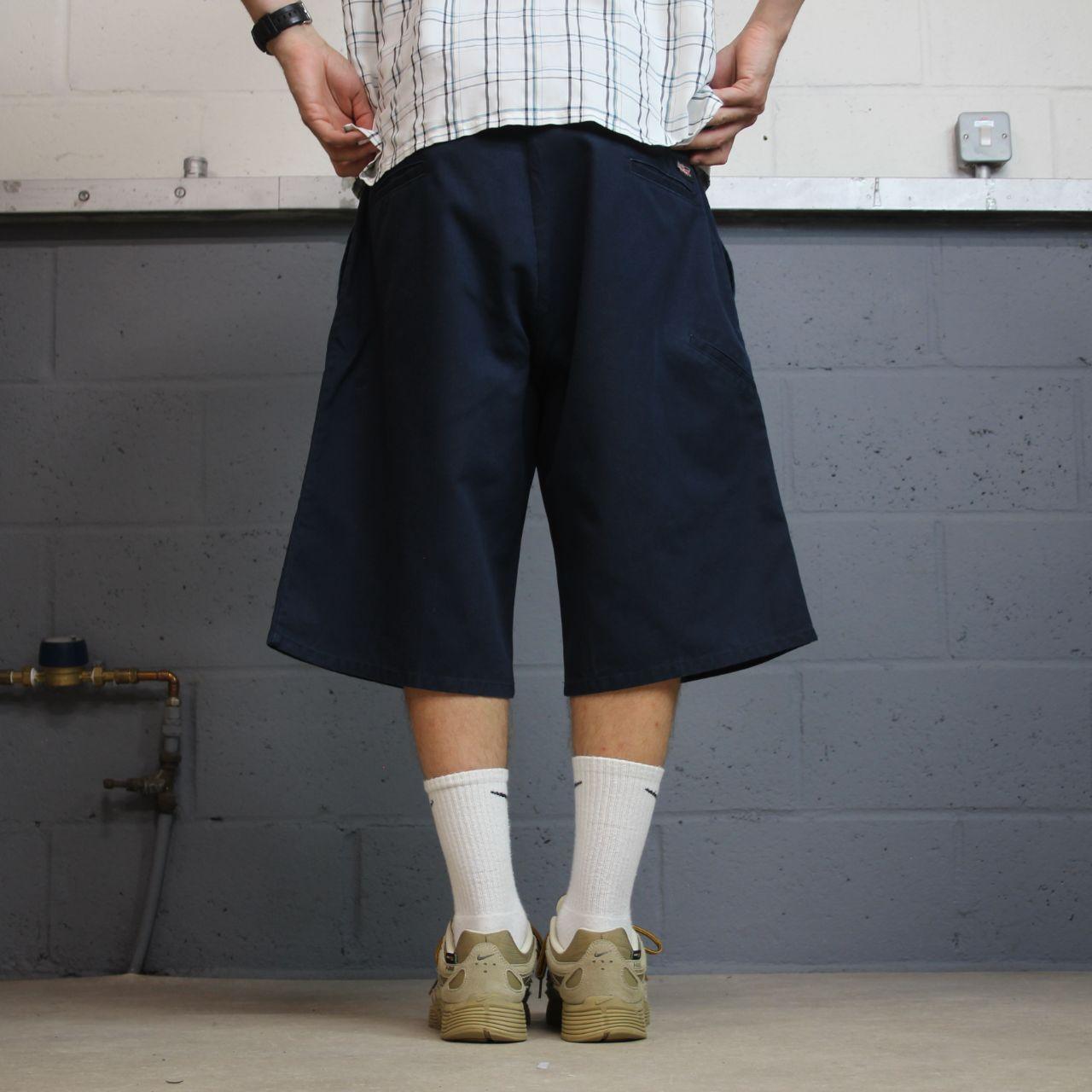 Dickies baggy carpenter shorts y2k navy Wide leg chino summer festival shorts