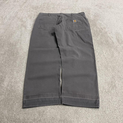 Carhartt carpenter jeans y2k grey Straight relaxed fit canvasy skater cargo work pants