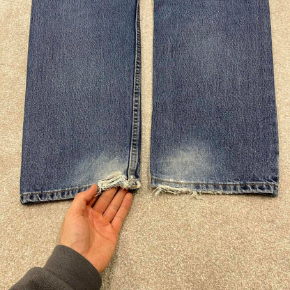 Vintage Y2K Levi’s 505 jeans light wash blue Straight leg 00s style denim pants red tab logo