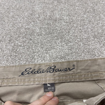 Eddie Bauer cargo pants y2k beige W30L32 Straight leg skater utility work pants
