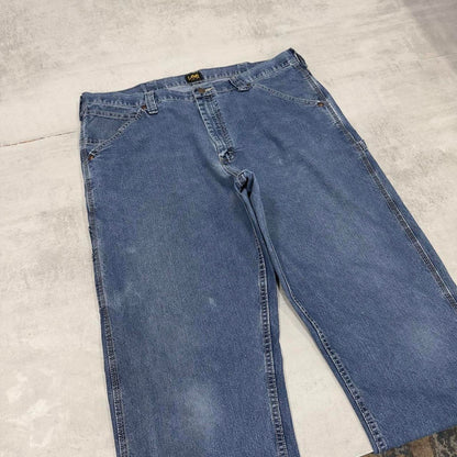 Baggy Lee carpenter jeans W40L36 blue cargo skate style jeans