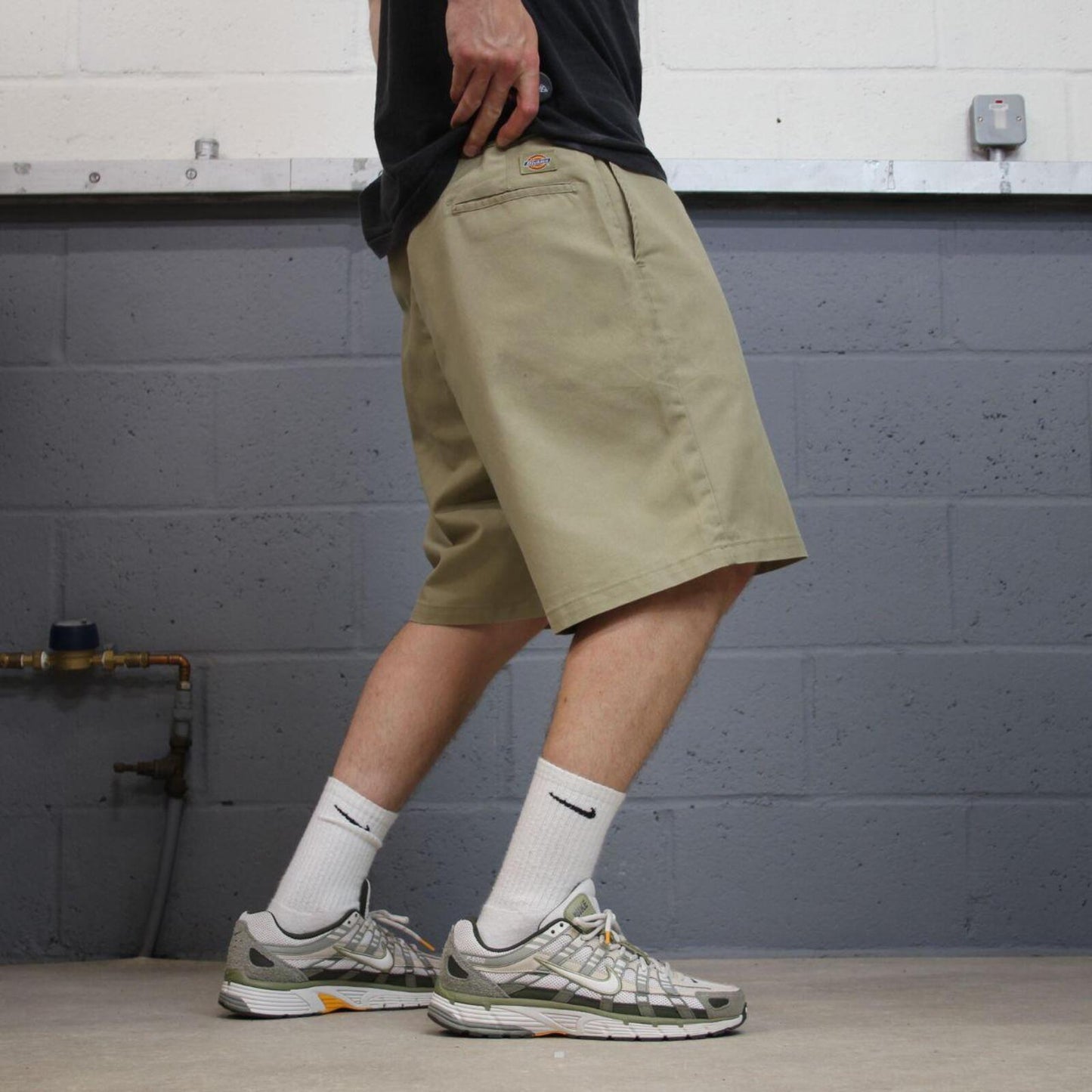 Baggy Dickies shorts chino khaki Twill chino skater style shorts loose relaxed fit