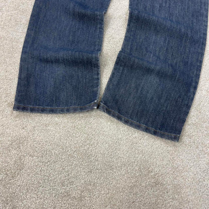 Blue Ecko Unltd jeans W32L28 blue slim straight y2k 00s style jeans embossed detail