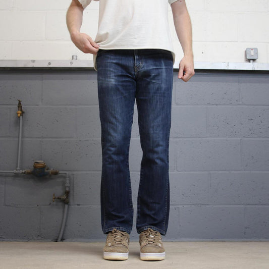 Vintage Wrangler jeans W30L30 mens blue 5 pocket straight leg denim jeans