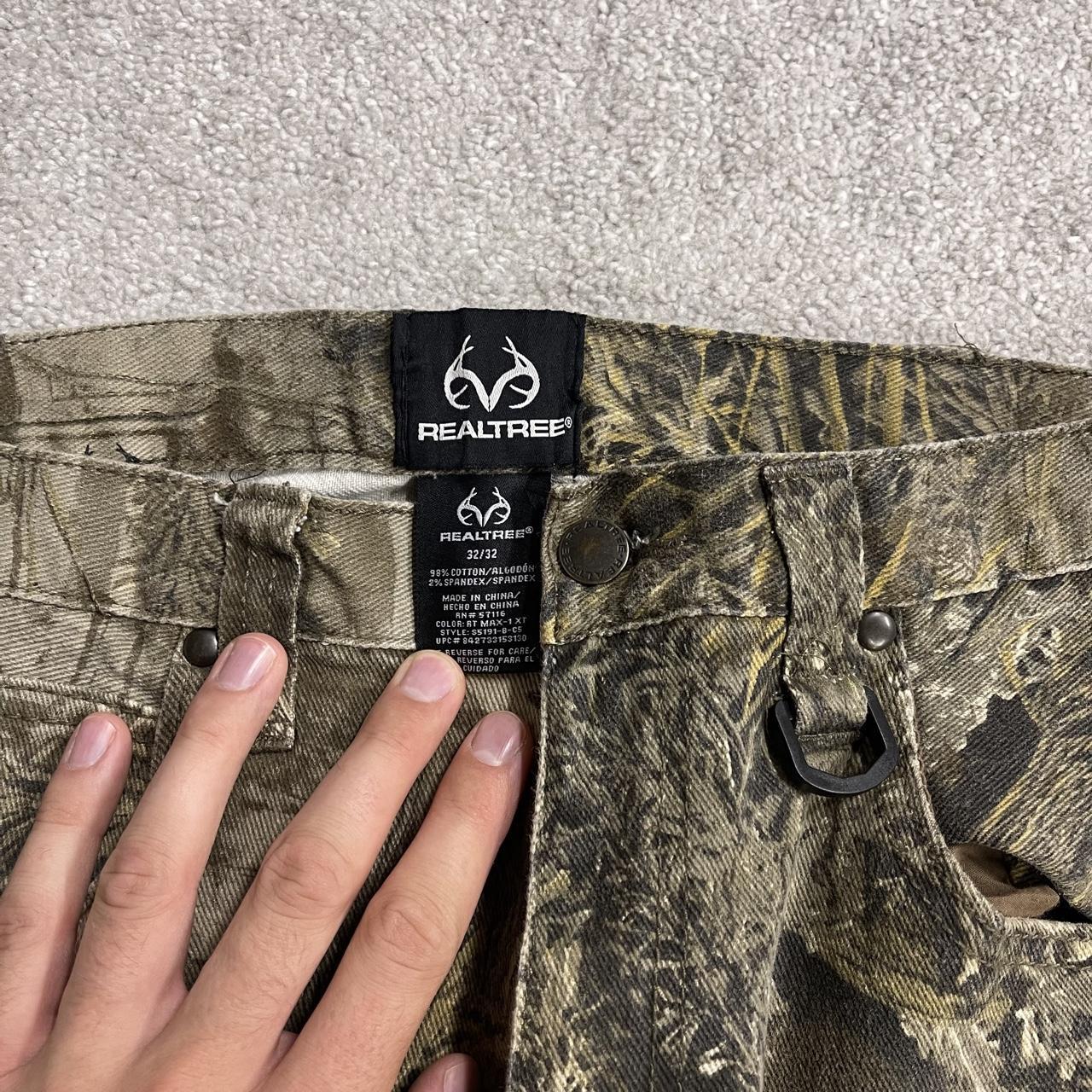 Realtree camo jeans y2k khaki Straight leg max-1 Realtree forest camouflage pants