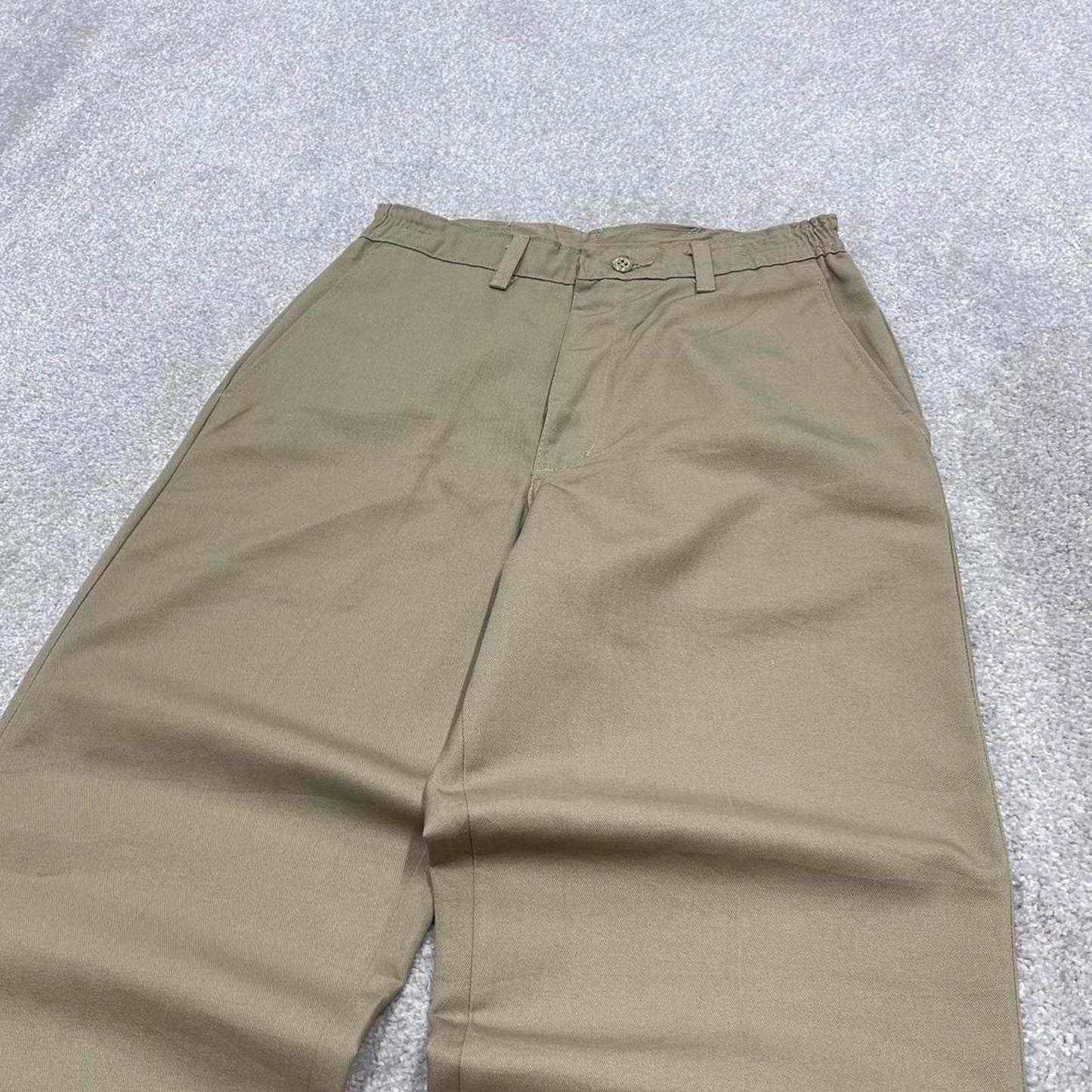 Vintage y2k work pants loose beige Chino style skate trousers Red Kap workwear patch logo