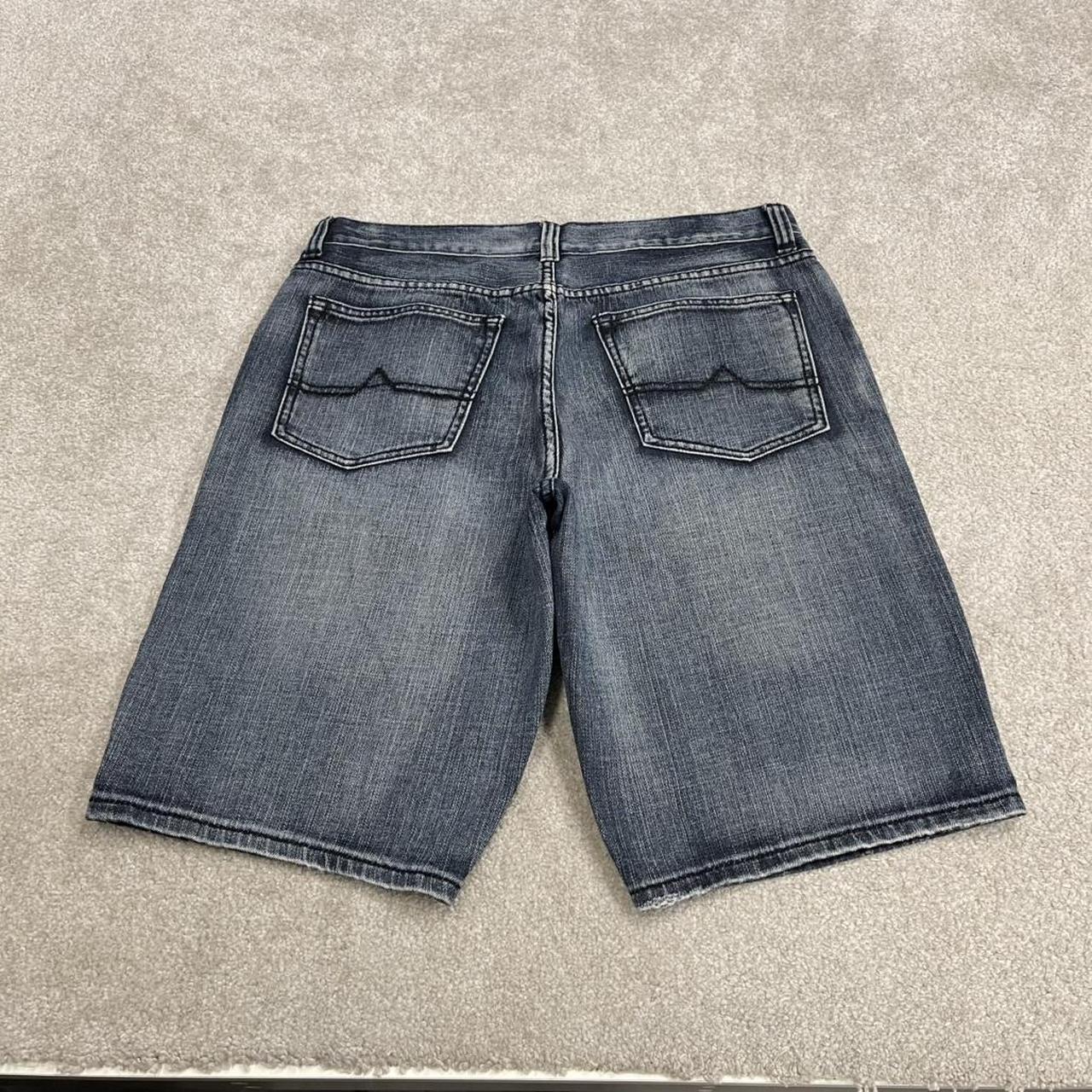 Y2K denim shorts washed blue Urban Pipeline loose skater style surf jorts