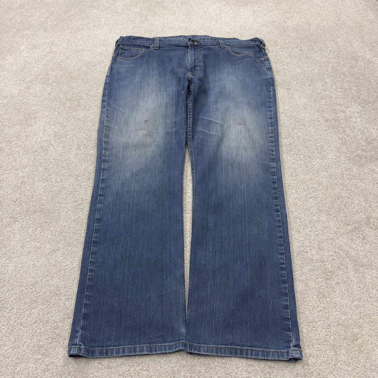 Vintage Carhartt relaxed denim jeans y2k blue Straight leg skater style 2000s style workwear jeans