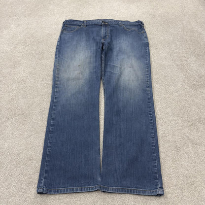 Vintage Carhartt relaxed denim jeans y2k blue Straight leg skater style 2000s style workwear jeans
