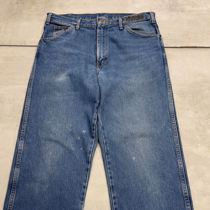 Dickies jeans W36L34 blue oose thick 90s style denim skate jeans