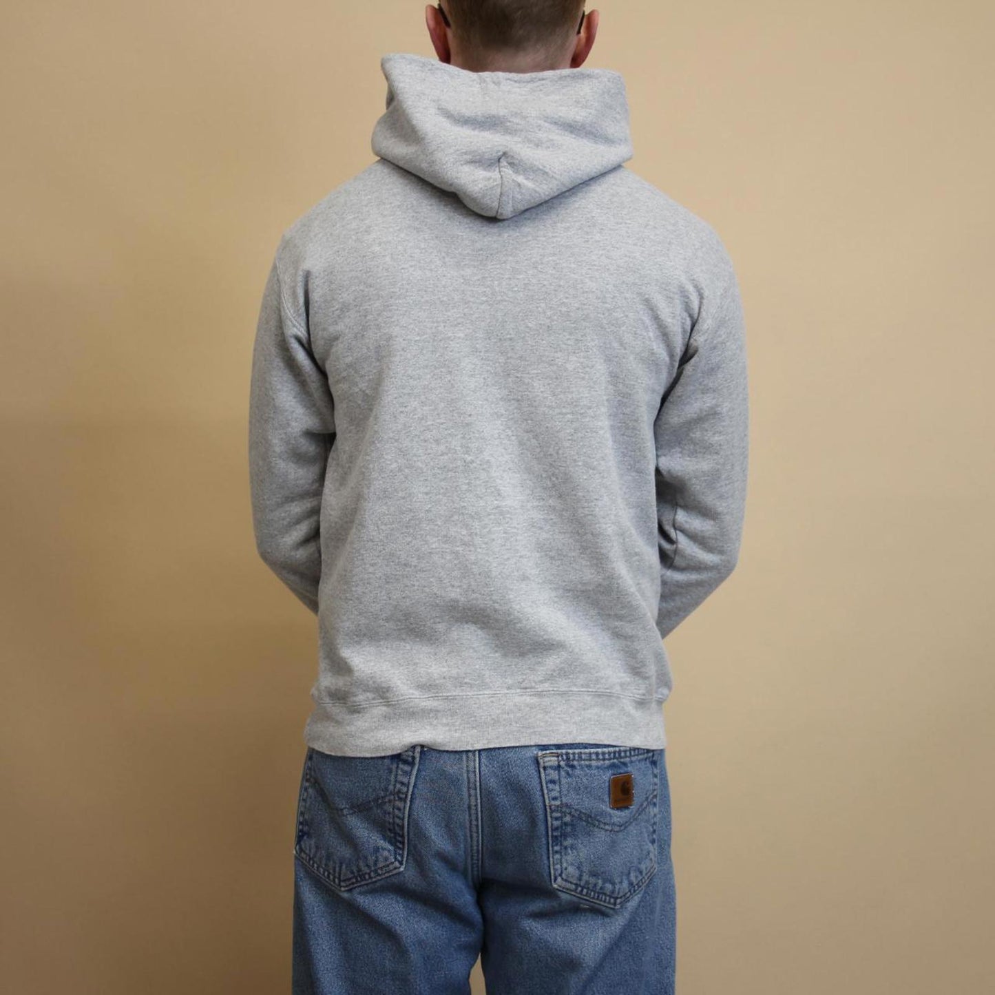 Grey vintage Russell hoodie S