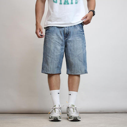 Embroidered Ecko denim shorts W38