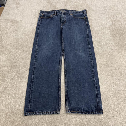 Levi’s 505 jeans y2k blue denim Loose straight leg 2000s style red tab logo jeans