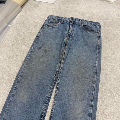 Vintage y2k Levis 505  jeans blue Casual style 5 pocket straight leg denim pants