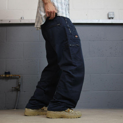 Dickies double knee works pants navy W38L30 Loose chino utility skate cargo work trousers