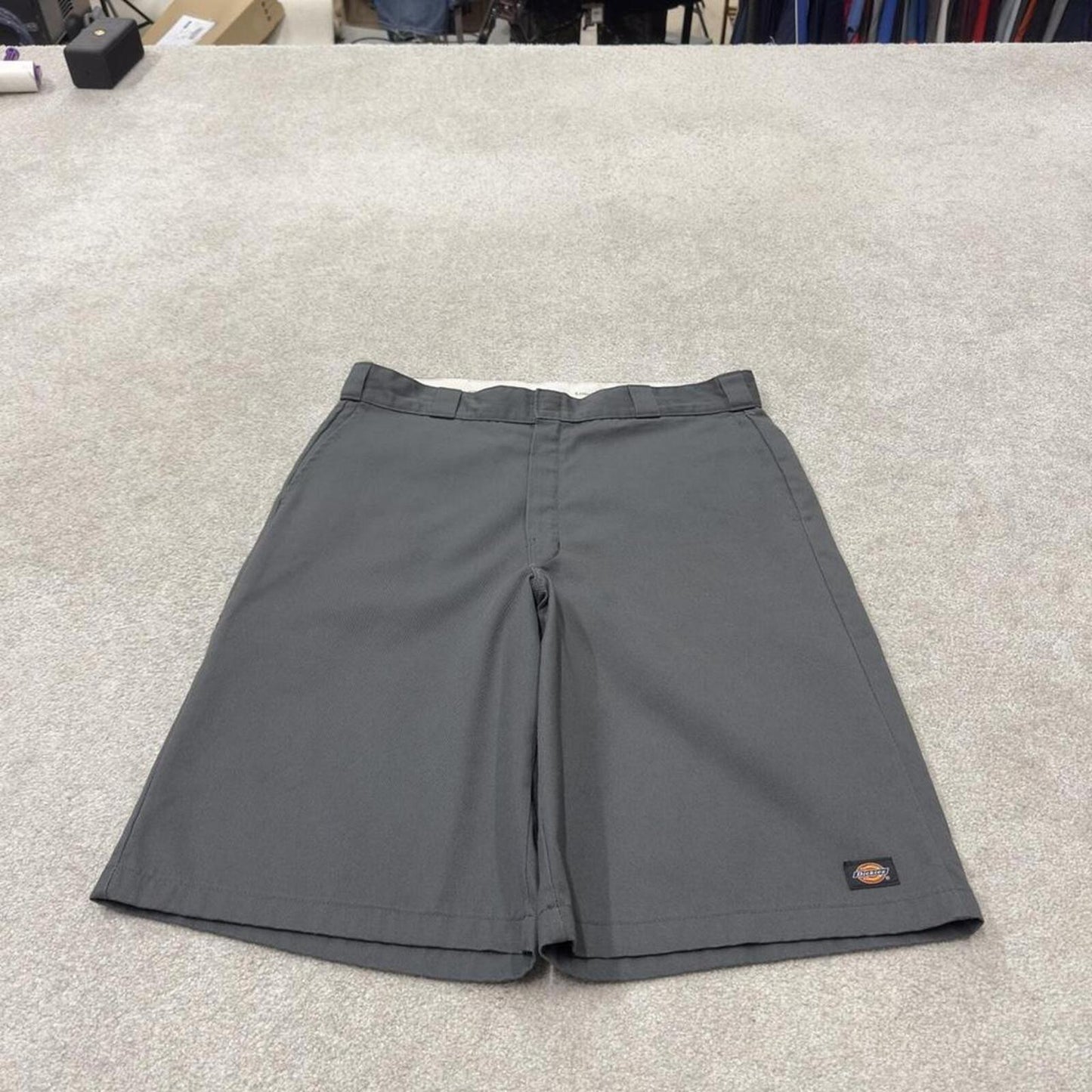 Dickies baggy carpenter shorts grey Twill chino skater style shorts wide long leg