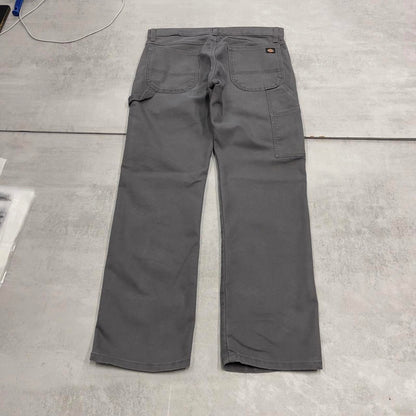 Grey Dickies carpenter jeans W32L30 flex straight leg cargo pants
