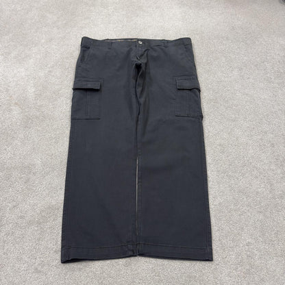 Lee cargo pants y2k black Straight leg utility stretch workwear style trousers