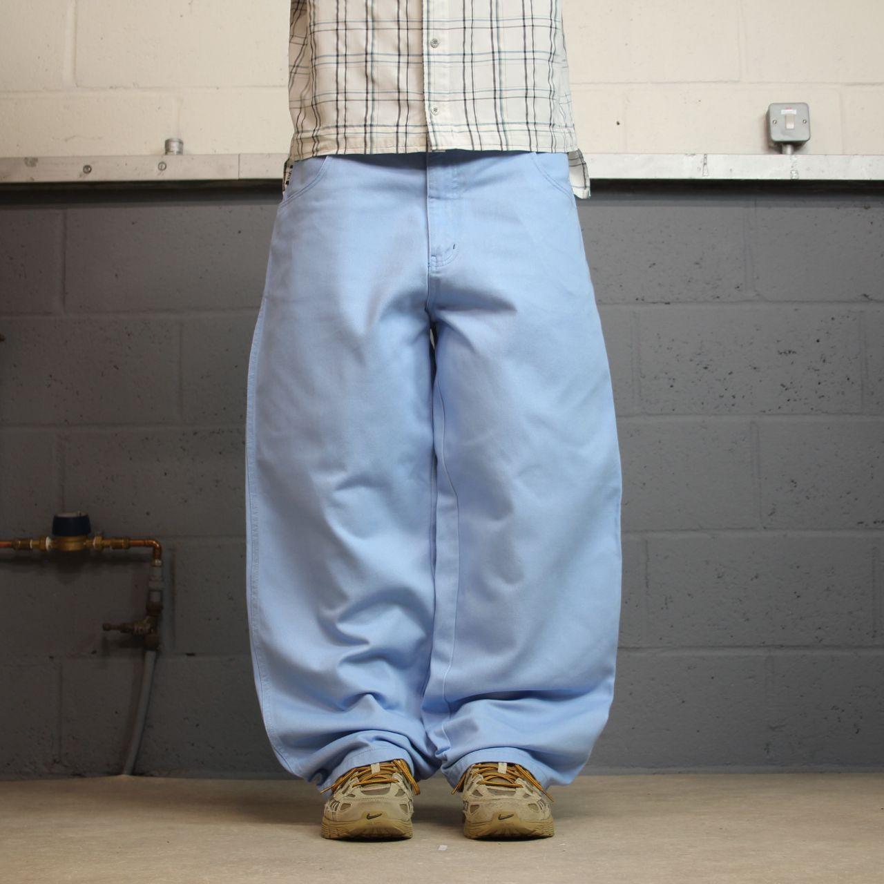 Southpole baggy jeans y2k W38L30 blue Wide leg 100% cotton thick denim skater style great oversized