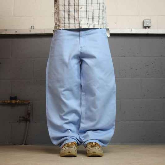 Southpole baggy jeans y2k W38L30 blue Wide leg 100% cotton thick denim skater style great oversized