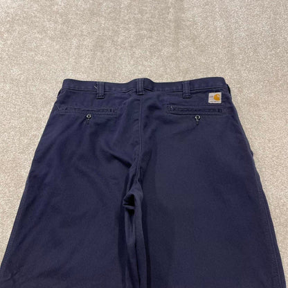 Y2K vintage Carhartt pants loose fit navy Skate style work pants CAT 2 fire resistant