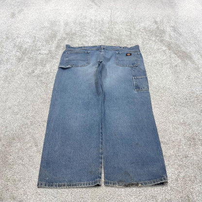 Dickies baggy carpenter jeans blue denim cargo skater style work pants