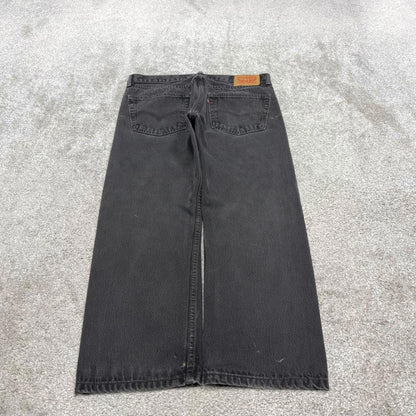 Vintage y2k Levis 505 jeans black Casual style 5 pocket straight leg denim pants