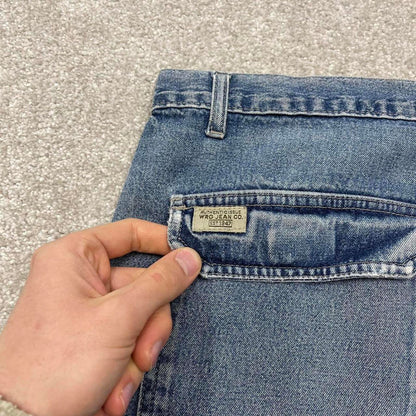 Y2k baggy Wrangler denim cargo shorts loose fit blue Wide leg summer holiday festival jorts