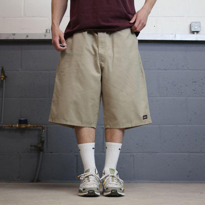 Baggy Dickies shorts carpenter khaki Twill chino skater style shorts wide long leg