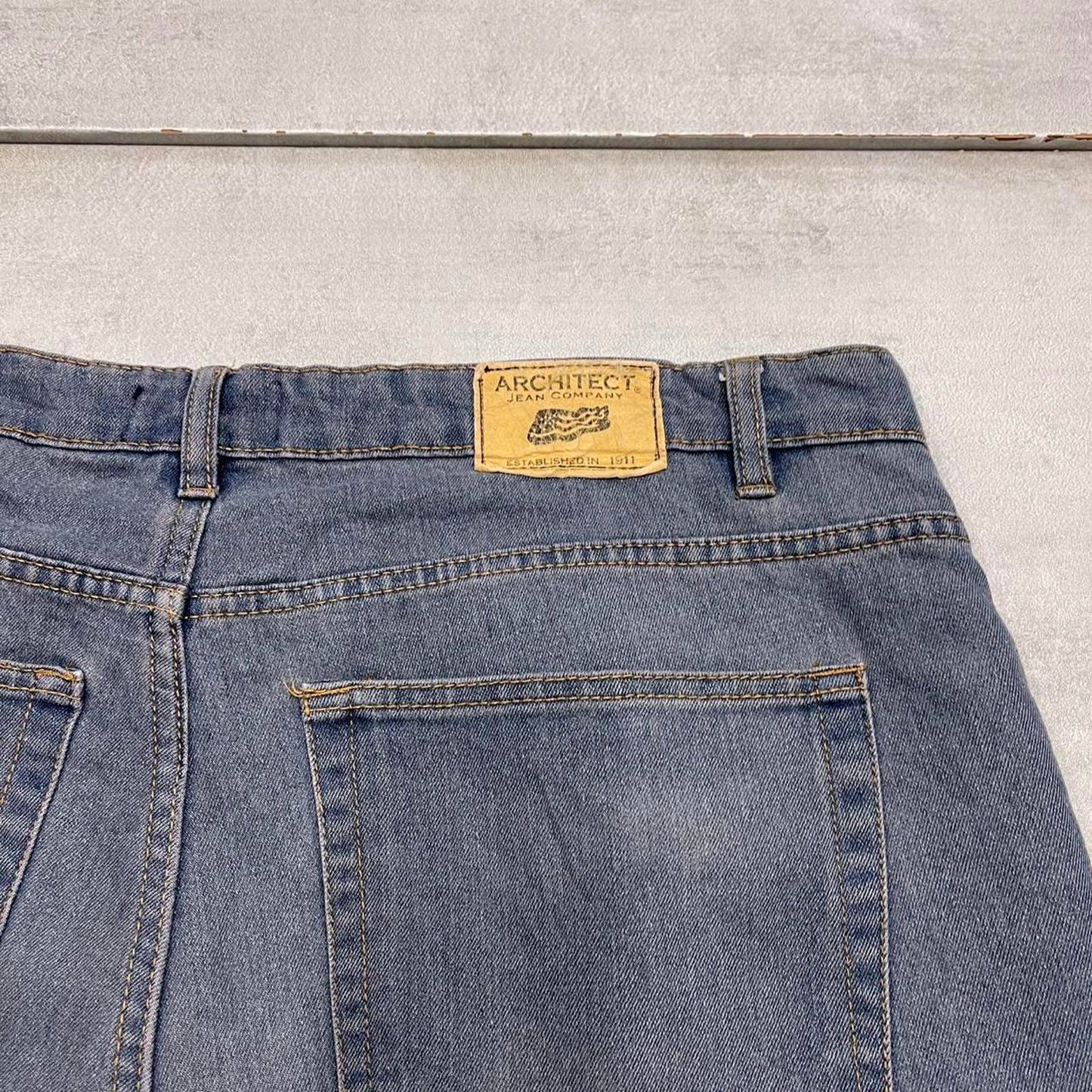 Mens blue Architect jean shorts W36