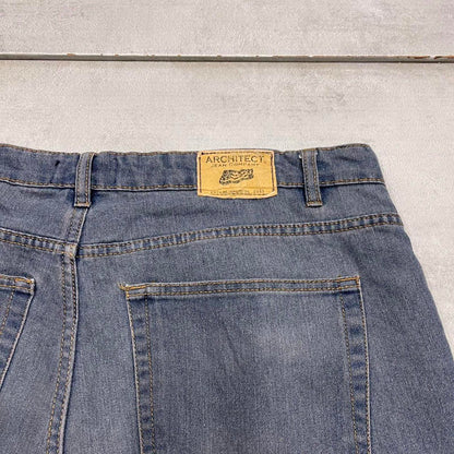 Mens blue Architect jean shorts W36