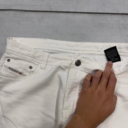 White mens Redox jorts W38