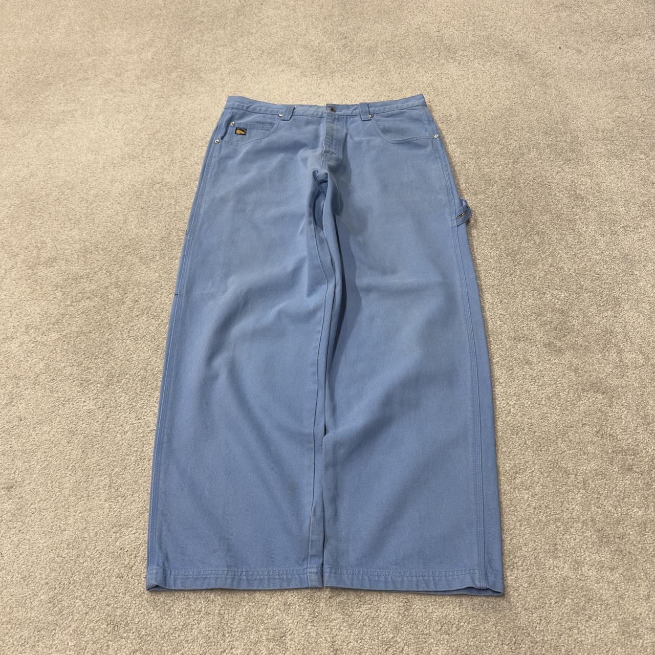 PJ Mark baggy carpenter jeans y2k W36L31 blue Wide leg thick denim skater style carpenter jeans