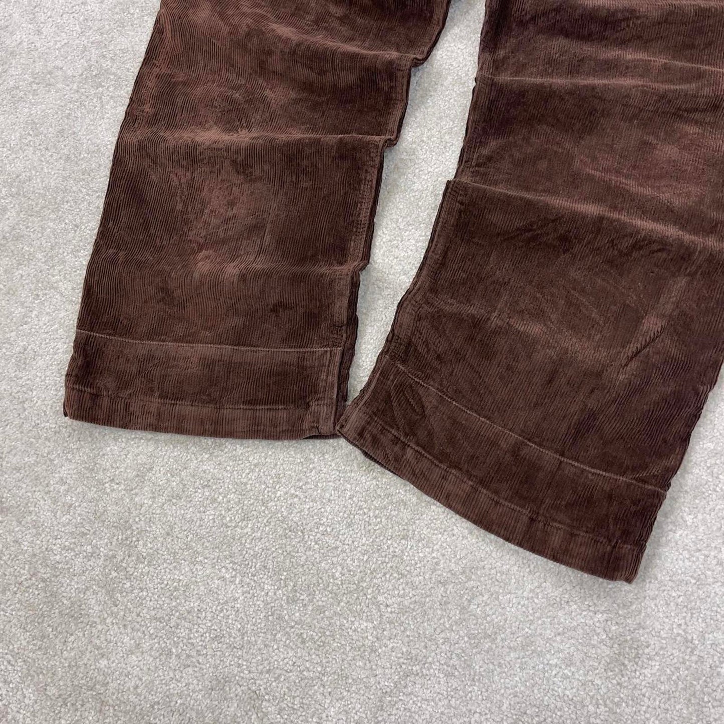 Brown Mountain Khakis wide wale jumbo corduroy trousers W36L32 chunky baggy cord pants skate style