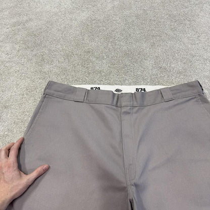 Dickies 874 chino shorts grey Twill chino style skater shorts loose leg festival